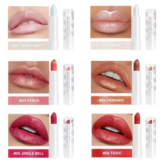 Diamond Metallic Pearlescent Lipstick Shiny Non-stick Cup Matte Velvet Waterproof Lip Stick Sexy Red White Lips Makeup Cosmetics