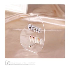 Nail Display Board Irregular Japanese Nail Style Work Display Board Sample High End Color Card Template