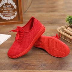 Women's Vulcanize Shoes 2025 Autumn Sneakers Solid Black Red Shoes Gym Fitness Trainers Walking Sport Shoes Female Zapatos Mujer