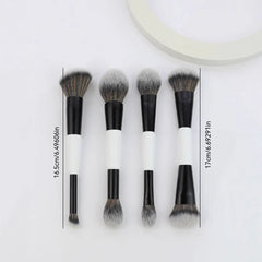3 styles Double-headed Makeup Brush With Soft Bristles Foundation Brush Blush Brush BB Cream Makeup Brush Portable Makeup Tool