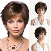 Women's short curly hair synthetic wigs, suitable for daily use, parties, and as costume wig accessories