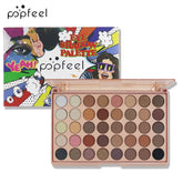POPFEEL 40 Color Earth Tones &Rainbow Shades Eyeshadow Palette -Long-Lasting, Highly Pigmented, Smooth Matte and Shimmer Finish