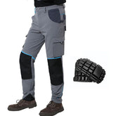 Men Cargo Work Pants High Stretch Outdoor Breathable Comfort Hiking Pants Knee Pads Fit Tactical Combat Army Cargo Work Trousers