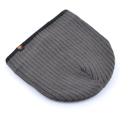 Men's Skullies Beanies Knitted Wool Hats Men Winter Knitting Thick Beanie Hat Double Layer Solid Color Velvet Warm Bonnet Cap