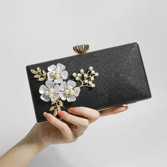 Womens Glitter Evening Clutch Elegant Party Handbag