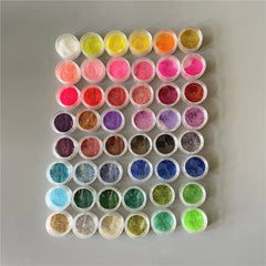 24/48Colors Laser Nails Glitter Chrome Nail Powder Diamond Rainbow Linear Glitter Gel Polish Holographic Shimmer Pigment