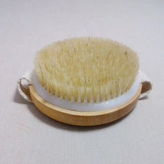 Care Without Handle Wooden Dry Skin Pouch Bristle Body SPA Bath Brush Soft