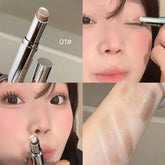 Eyeshadow Stick Is Long-lasting and Easy To Color, Waterproof and Anti-smudge Fine Flash Eyeshadow.