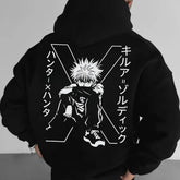 This Men's Fashion Hoodie Is A Bestseller in Autumn and Winter. It Features A Loose Cut and Japanese Anime Character Prints