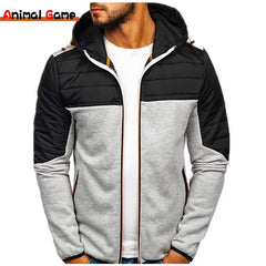 New Men Hoodies Casual Hoodies for Men with Zip Pockets Full Zip Long Sleeve Sweatshirt Sports Hooded Jacket