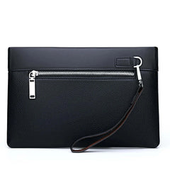 Mens Leather Clutch Bag Large Capacity Designer Wallet