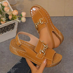 Women’s Casual Heeled Sandals Stylish Summer Wedges