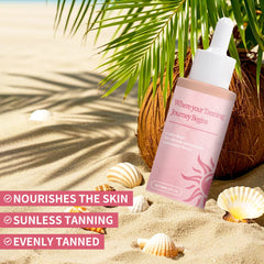 Sunless Tanning Serum: Get a UV-free glow. This easy-to-use, vegan formula suits all skin types. 50ml/60ml available.