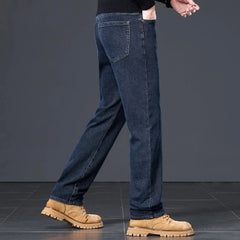 Men's Straight Jeans Autumn New Casual All-match Trousers Business Pants