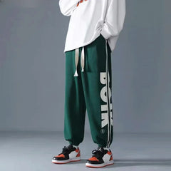 Harem Male Sports Pants Trousers Plain Summer Men's Sweatpants Black Thin Gym Jogging Pas Cher Vintage Trend Wide Baggy Xxxl