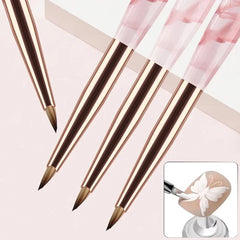 Nail Art Painting Brush Acrylic Lines Pen Stripes Grid Flower Butterfly Drawing Watercolor Brushs UV Gel DIY Manicure Tools