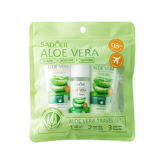 Facial Skin Care Set Moisturizing Facial Cleanser Refreshing Facial Cleanser firming Aloe Vera Face Gel Rejuvenate Skin Lighten