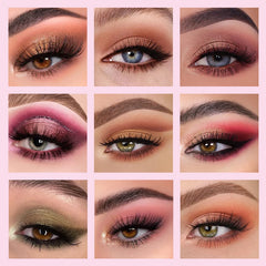 18-Color Eyeshadow Palette – Pearlescent, Matte, Fine Shimmer, Glitter, Earth Tones, Long-Lasting, High-Performance