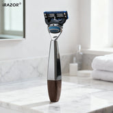 iRAZOR 5-Blade Men's Razor for Shaving Square Heavy-Duty Manual Safety Razor Beard Shaver Barber Accessories