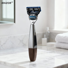 iRAZOR 5-Blade Men's Razor for Shaving Square Heavy-Duty Manual Safety Razor Beard Shaver Barber Accessories