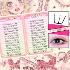 Korean Idol False Eyelashes Wispy Dense ACE Comics Artificial Eyelash Makeup Tool Girls Natural Enlarge Your Eyes Large Capacity