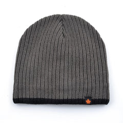Men's Skullies Beanies Knitted Wool Hats Men Winter Knitting Thick Beanie Hat Double Layer Solid Color Velvet Warm Bonnet Cap
