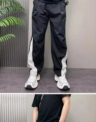Casual Cargo Pants For Men Daily Wear Lightweight Loose Fit With Pockets Spring And Summer Fashionable Design
