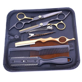 Hair Scissors Set - Thinning & Texturing Shears Barber Tools for Styling, Cutting, Layered Hair