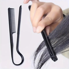 Hairdressing V-Comb Messy Hair Finishing Straightening Splint Comb - Hair Styling Tool Clip special for hair wigs
