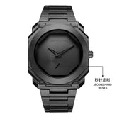 New Watches for Men Luxury Stainless Steel Unique Octagonal Dial Waterproof Quartz Wristwatches Relogio Masculino Drop Shipping