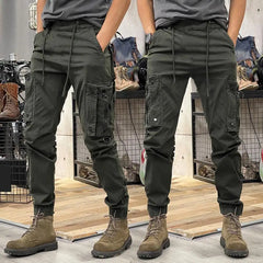 Cargo Pants for Mens Elastic Casual Trousers Zipper Multi Pocket Joggers Male Trousers Work Pants Jogging Pants