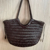 Genuine Leather Vintage Tote Bag Large Shoulder Style