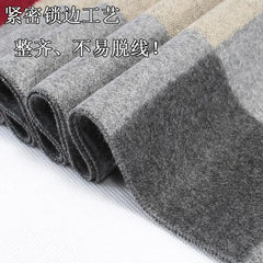 Men Scarf For Man Winter Copy Cashmere Shawl Luxury Brand Scarf Soft Keep Warm Outdoor Grey Knit Neckerchief Men Shawl Wrap Gift