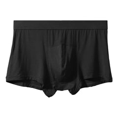 Men's Underwear - Silk Flat Bottom Briefs of Modal Four-Piece Briefs - Summer Breathable - Summer Lightweight Bottom Pants