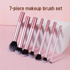 7 Professional Makeup Brush Set, Blush Brush, Loose Powder Brush, Concealer Brush, Eye Shadow Brush, Full Set of Travel Gift Set