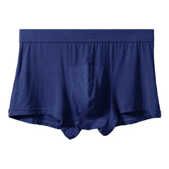 Men's Underwear - Silk Flat Bottom Briefs of Modal Four-Piece Briefs - Summer Breathable - Summer Lightweight Bottom Pants