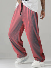 New Men's Casual Pants - Anti-Wrinkle, Non-Stretch, Breathable, Elastic, Stain-Resistant Straight-Leg Pants, Hip-Hop Streetwear