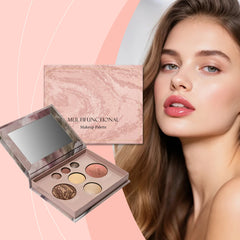 Makeup Eyeshadow Palette Matte Glow Shimmer Glitter Easy to Wear Highlight Blush Bronzer All-in-One Professional Makeup Palette