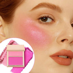 Natural Matte Contour Blush Highly Pigmented Long Lasting Dual Color Palette For A Sculpted Face And Natural Beauty Makeup Look