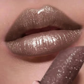 Metallic Pearlescent Lipstick, Long Lasting Waterproof Lip Makeup, Smooth Hydrating Formula for Plump Glossy Lips