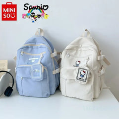 Women's Backpack Fashion High Quality Girls Multi Functional Backpack Solid Color Casual Large Capacity Student Backpack