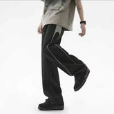 Trousers for Men Trend Casual Pants Man Long Polyester Sale Xxxl Classic High Quality Vintage Fashion Big Size Korean Style