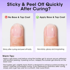 GELLEN Builder Nail Gel 18ml Clear Extension Hard Gel Soak Off Long Lasting UV Cured Nails Strengthener Care Salon Quality Art