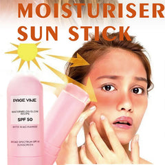 Watermelon Niacinamide High Gloss Sunscreen Stick Spf50++++ Moisturizing Brightening Portable Face Body Sunscreen Facial Care