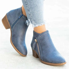 Womens Suede Chelsea Boots Stylish Platform Ankle Boots