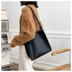 Womens Leather Tote Shopper Bag Large Capacity Style