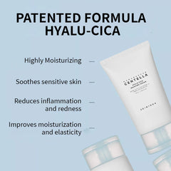 Korean Centella Hyalu-Cica Moisture Cream and Facial Hyalu Cica Water-Fit Sun Serum SPF50 Sunscream Protection Skincare Product