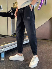 Men's Trendy Washed Blue Jeans Hipster Fashion Harem Pants