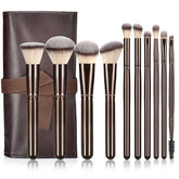 10pcs Professional Makeup Brush Set,Powder,Blusher,Foundation Brush,Highlight,Eye Shadow,Lip Brushes Beauty Make Up Tools