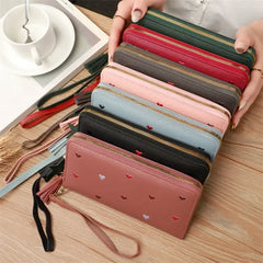 Women’s Long Wallets Purses Luxury Love Heart Wallets